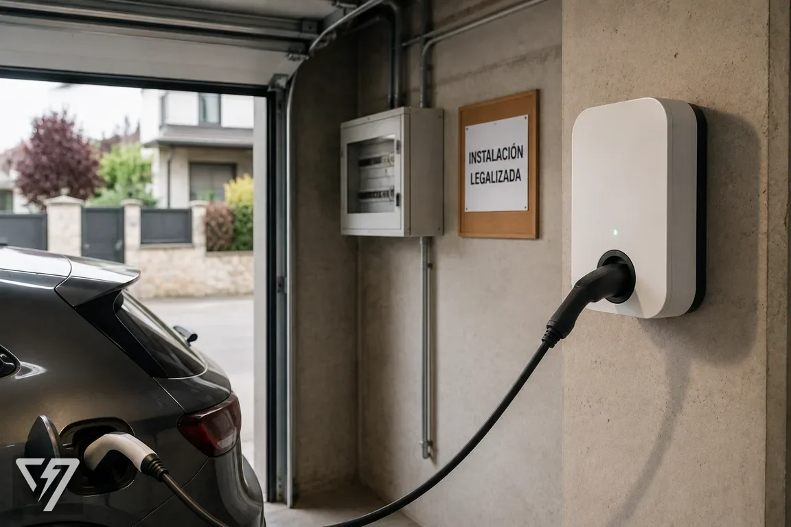 Instalar un cargador en Álava: punto de recarga funcionando en un garaje privado | Cargadores Vitoria